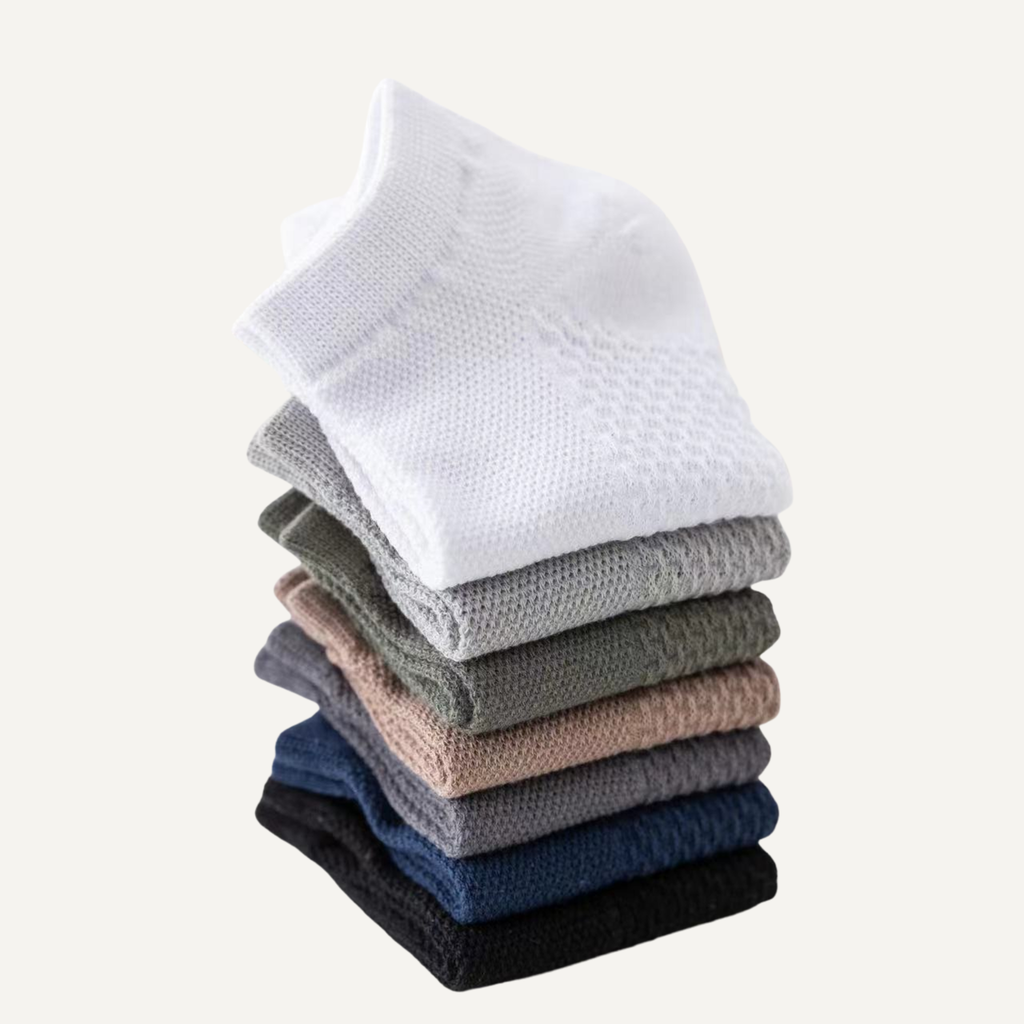The Terra Ankle – Premium Bamboo Socks (2 Pairs in Navy)