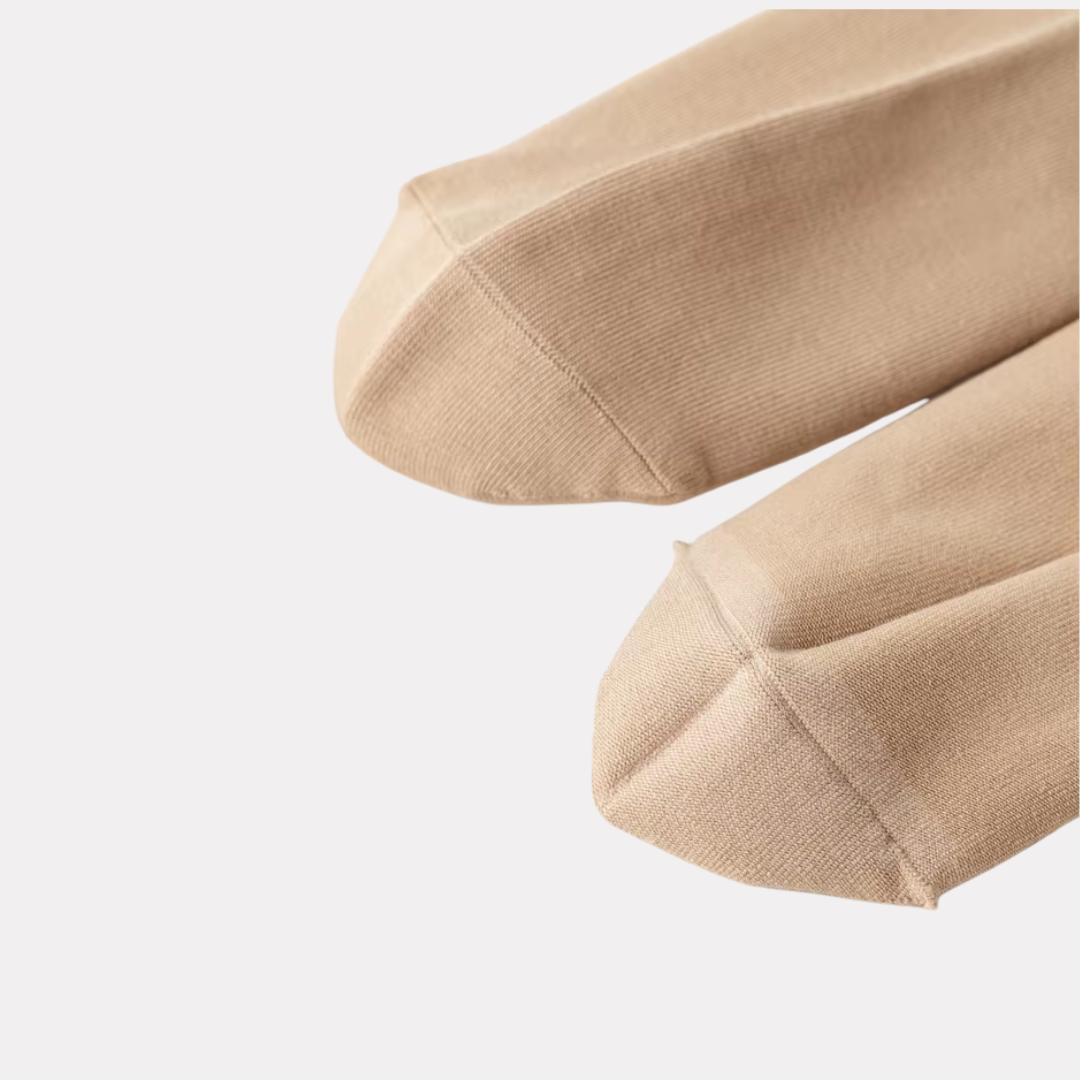 The Essential Crew - Premium Cotton Socks  (2 Pack Pairs in Brown)