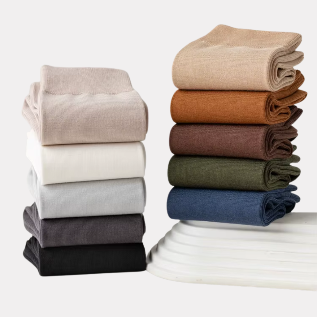 The Essential Crew - Premium Cotton Socks  (2 Pack Pairs in Brown)