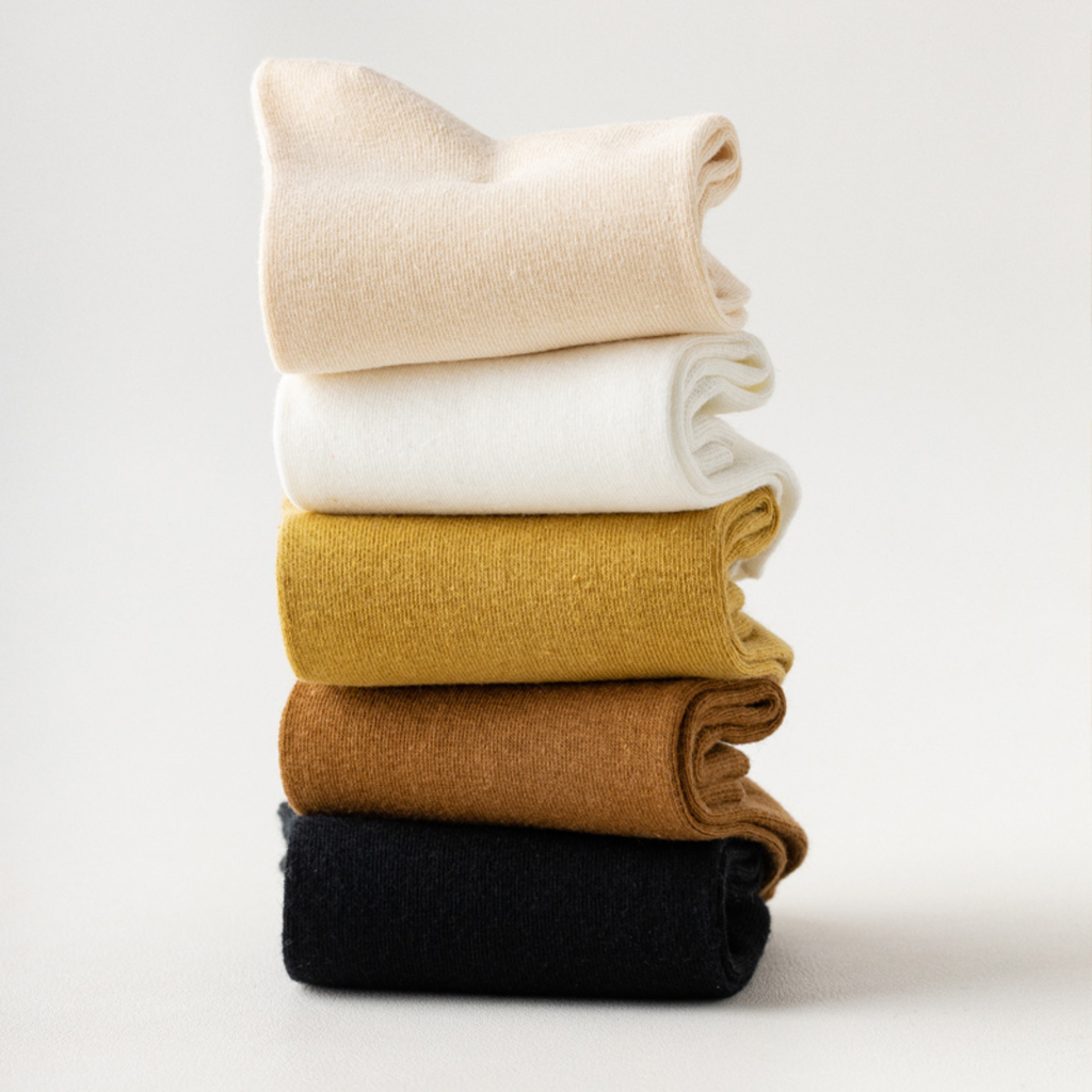 The Lumen Mid-Crew – Premium Cotton Socks (2 Pairs in Blush)