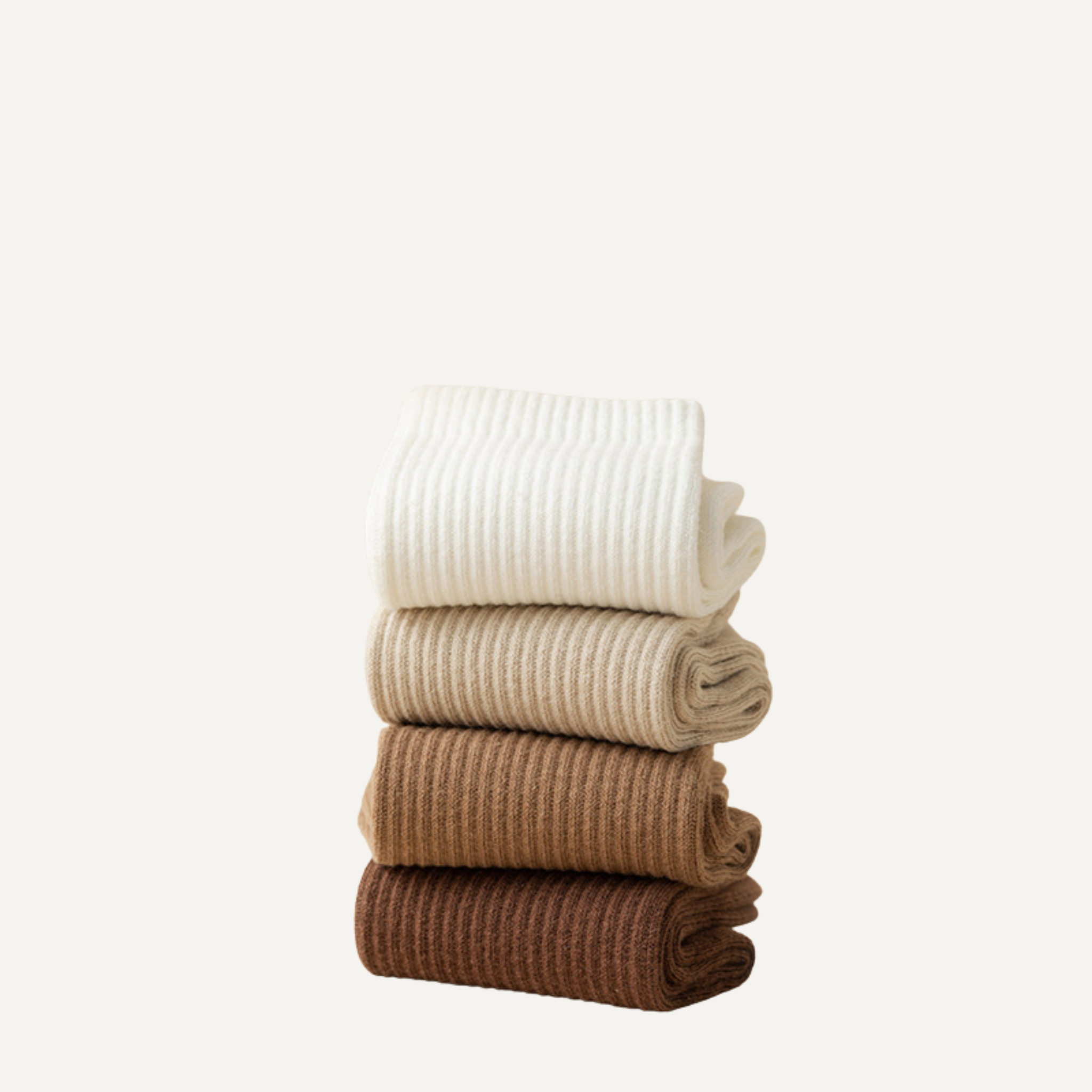 The Comfort Nova Crew – Premium Cotton Socks (2 Pairs in Oat)