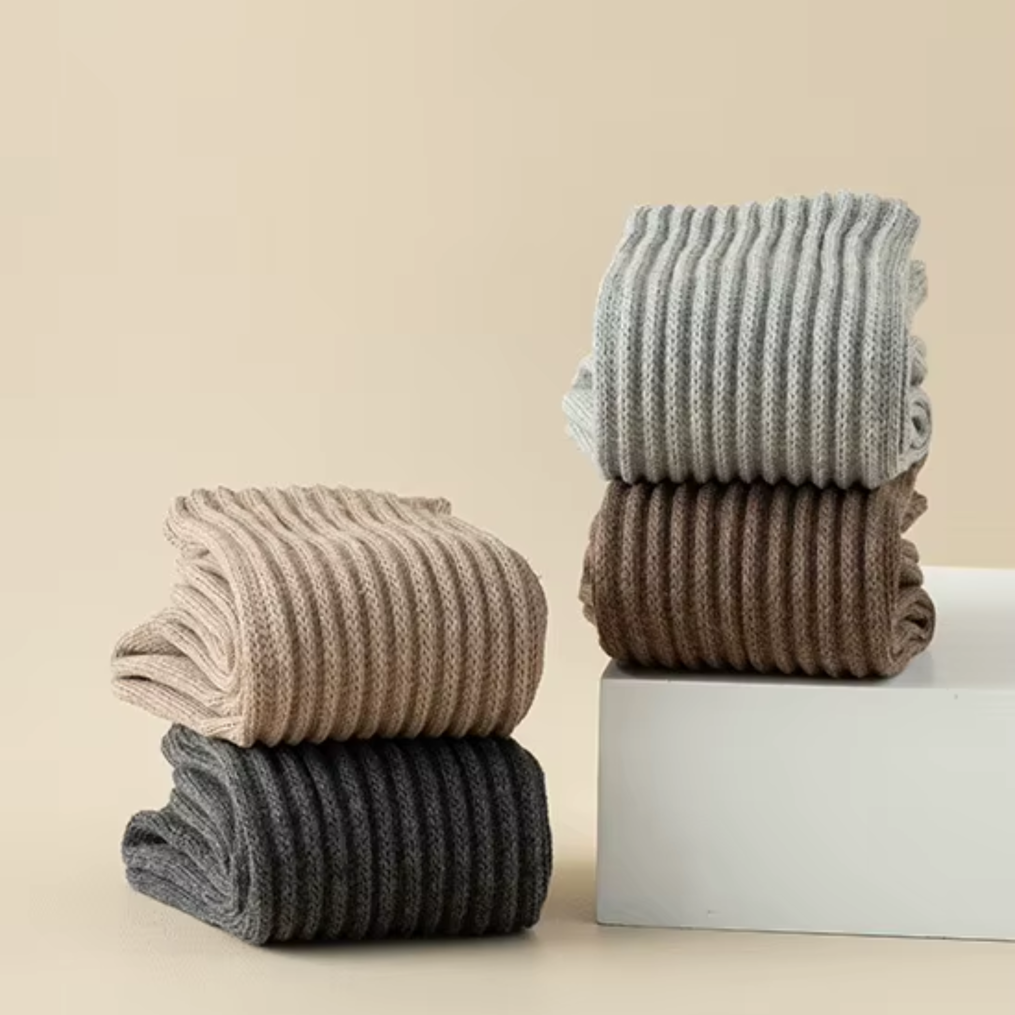 The Comfort Nova Crew – Premium Cotton Socks (2 Pairs in Slate)